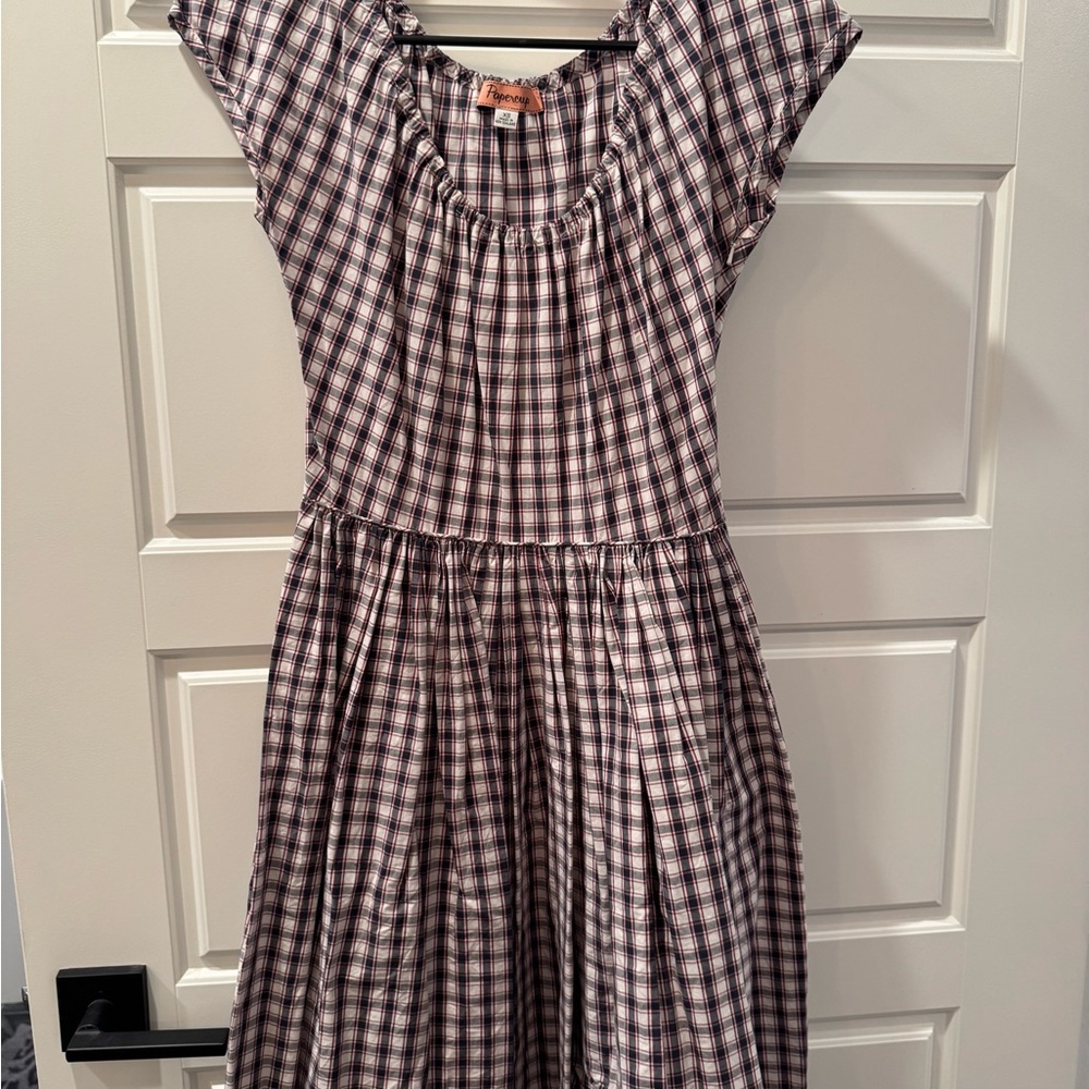 Chic Checkered Midi Dress